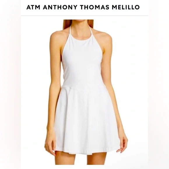 ATM Anthony Thomas Melillo Pima
Cotton Halter Tennis Dress - Picture 1 of 11